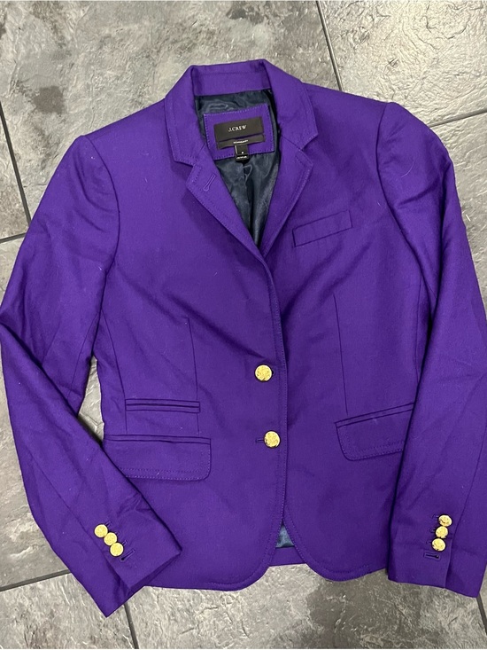 J. Crew Jackets & Blazers - J. Crew Purple Blazer with Gold Buttons